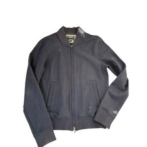 Todd Snyder 100% Wool Bomber Jacket In Navy, Size Small‎ Made In Canada